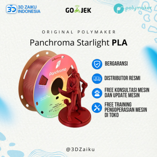 Polymaker Panchroma Starlight PLA 3D Printer FIlament Shiny Finish Color Change with Light 